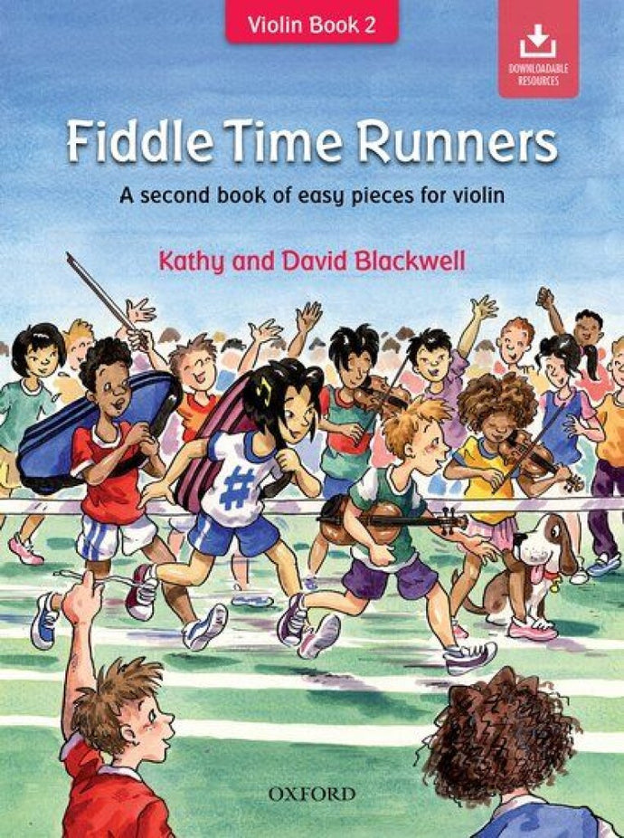 Sample duet pages from Fiddle Time Runners violin book

