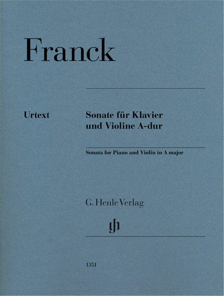 Romantic Violin Sonata by César Franck Edited by Peter Jost

