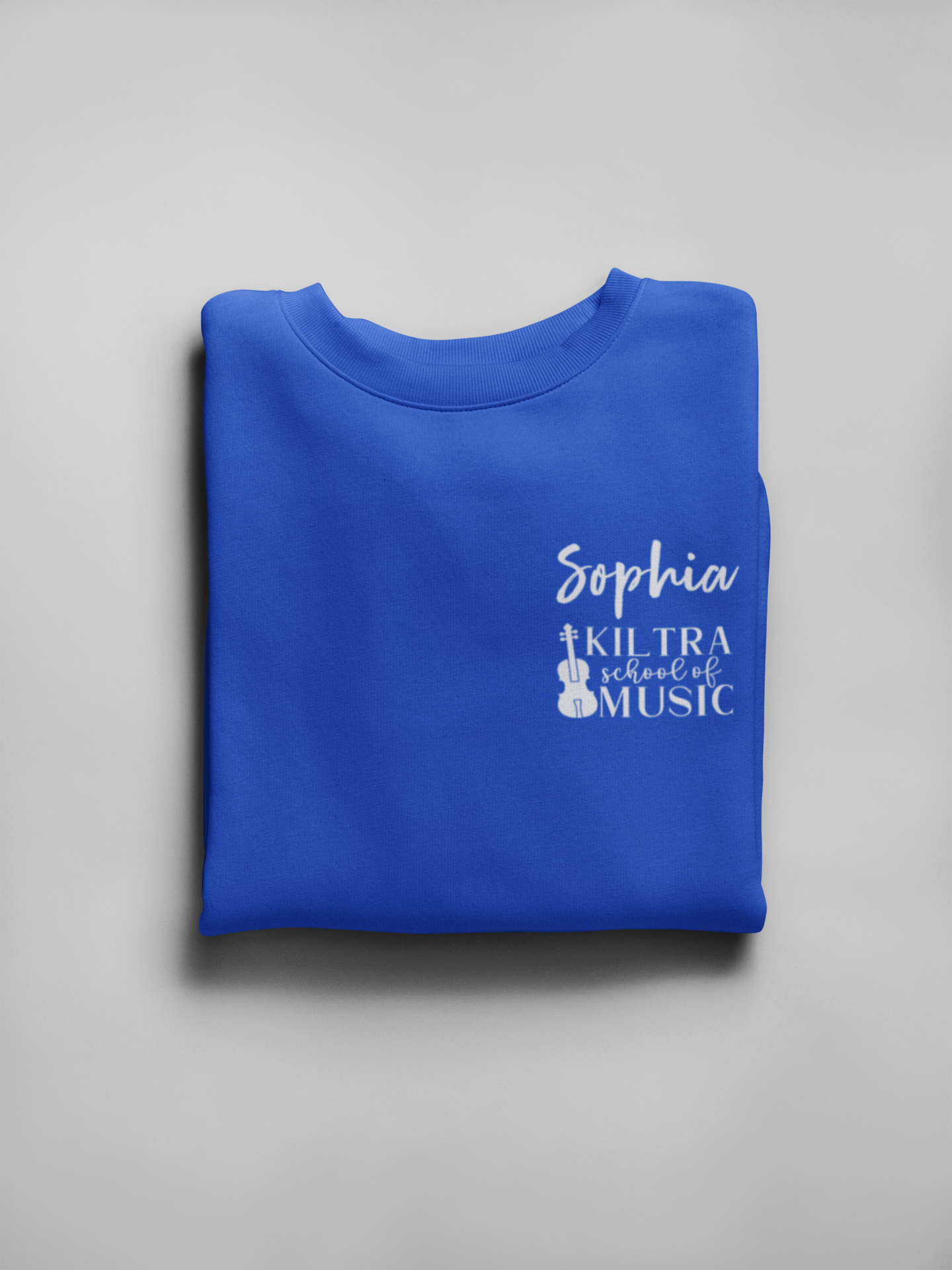 Side angle of adult wearing KSM jumper

