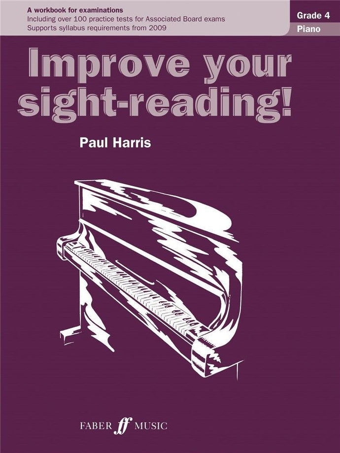 Improve Your Sight-Reading! Piano 4 book cover by Paul Harris, Faber Music.