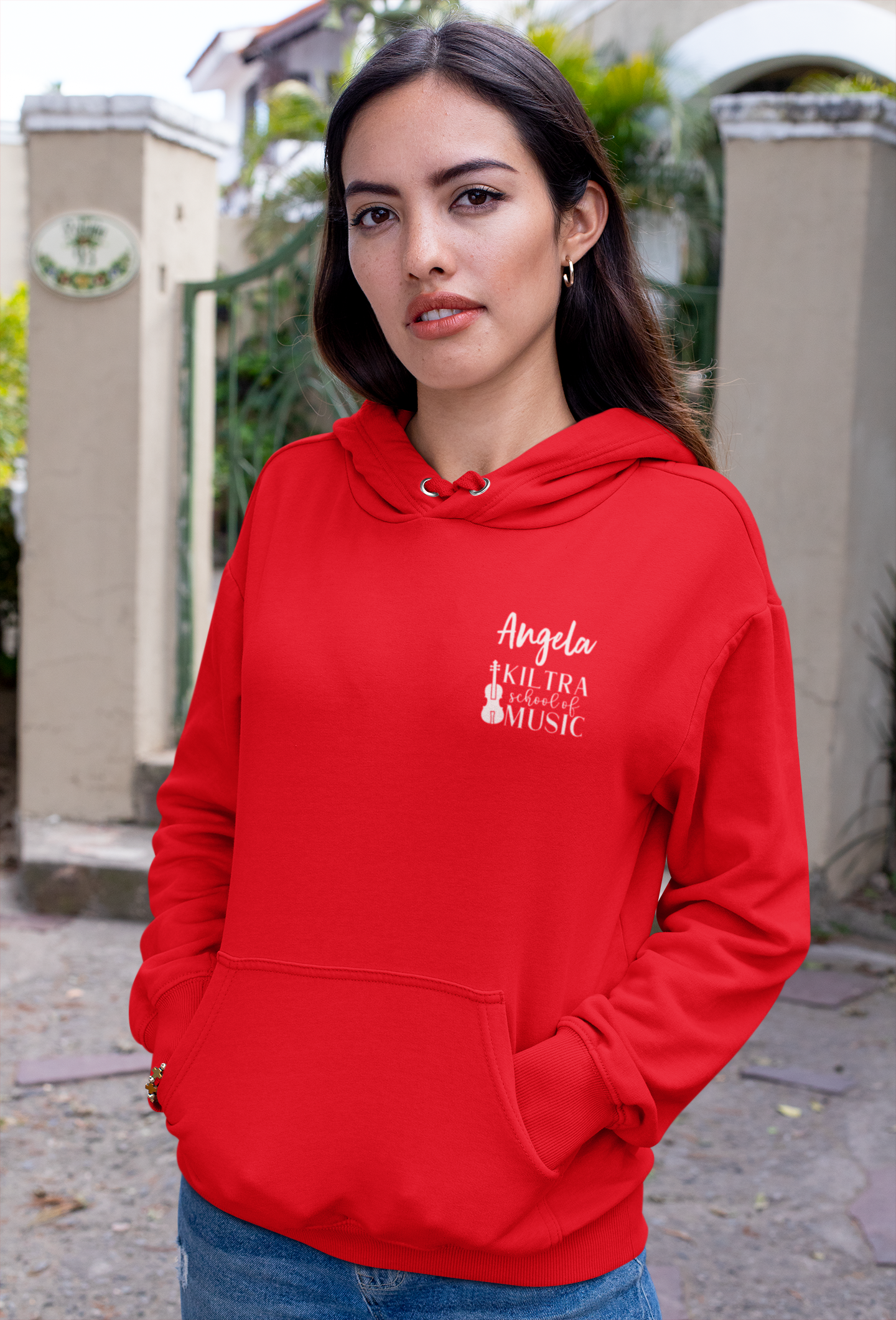 Hoodie for music class with custom name

