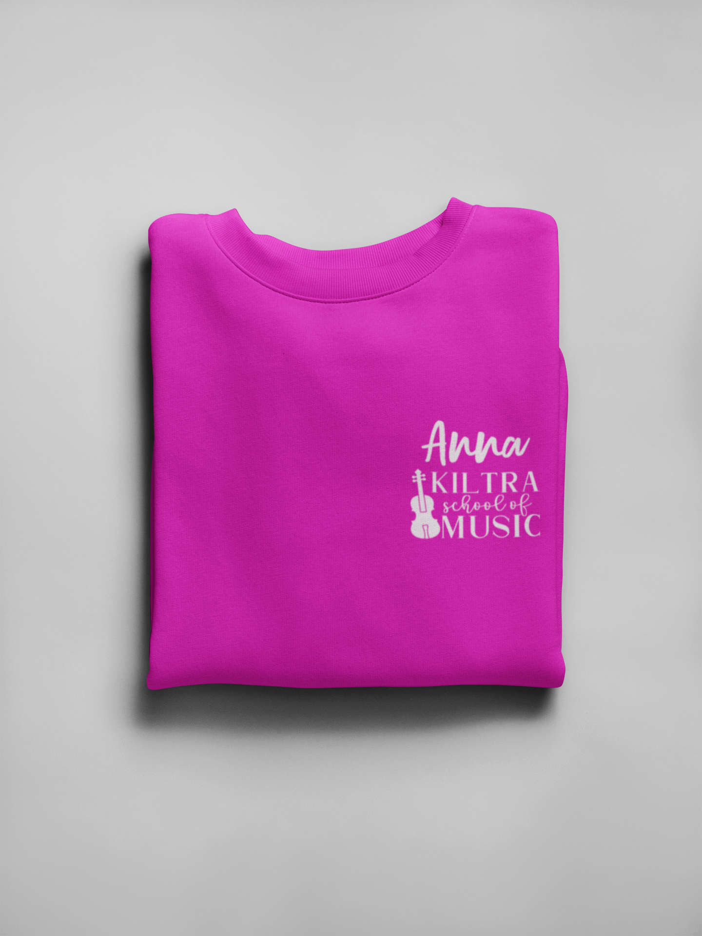 Back of KSM jumper showing clean stitching

