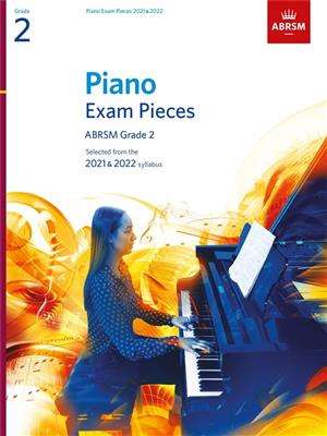 ABRSM Piano Exam Pieces 2021-2022 Grade 2 sheet music cover.