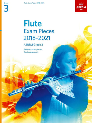 Flute Exam Pieces 2018–2021 Grade 3 with custom cover


