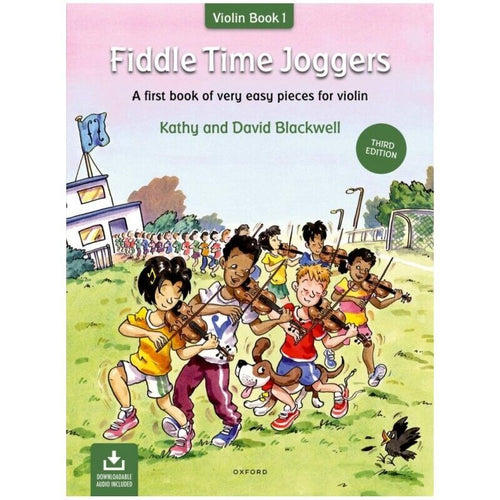 Violin tutor book with play-along tracks and custom name

