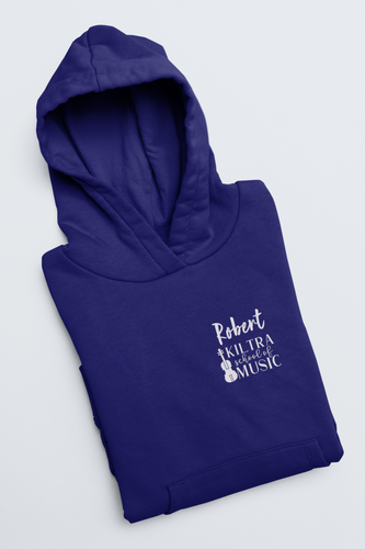 Custom name adult hoodie in red or white

