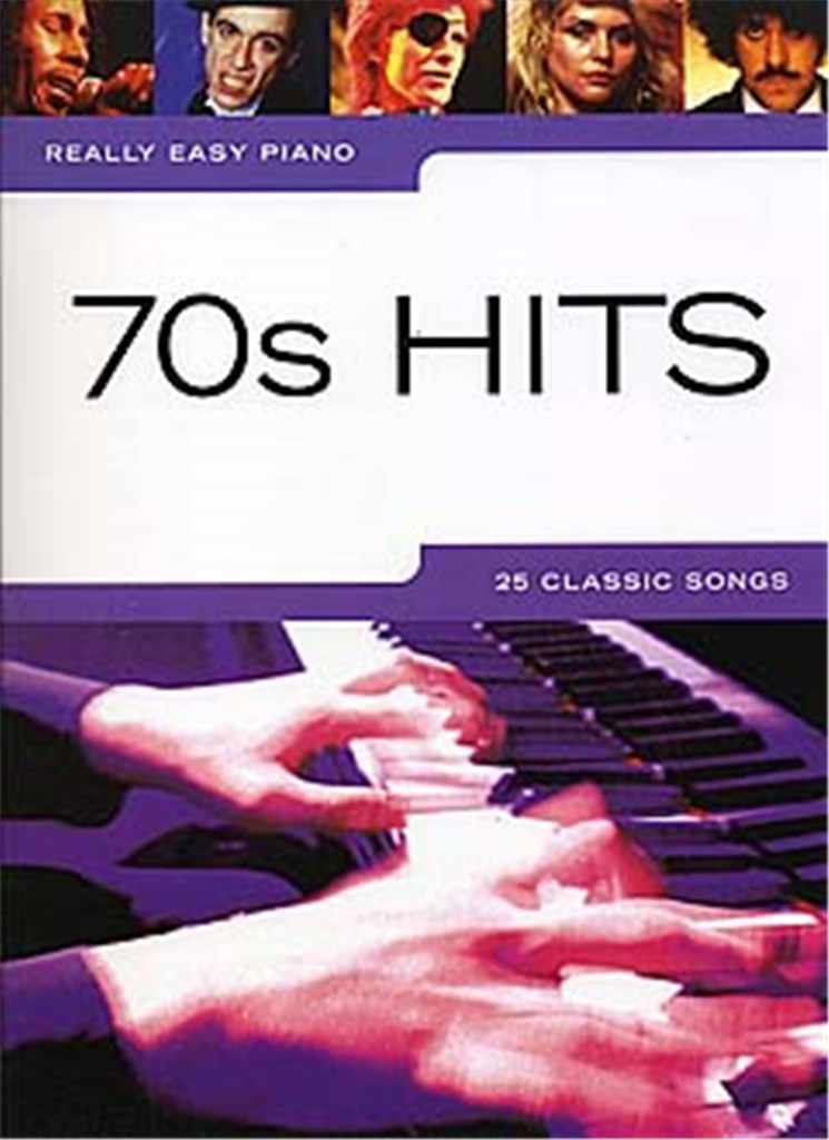 Beginner piano arrangements of popular 70s pop and rock hits

