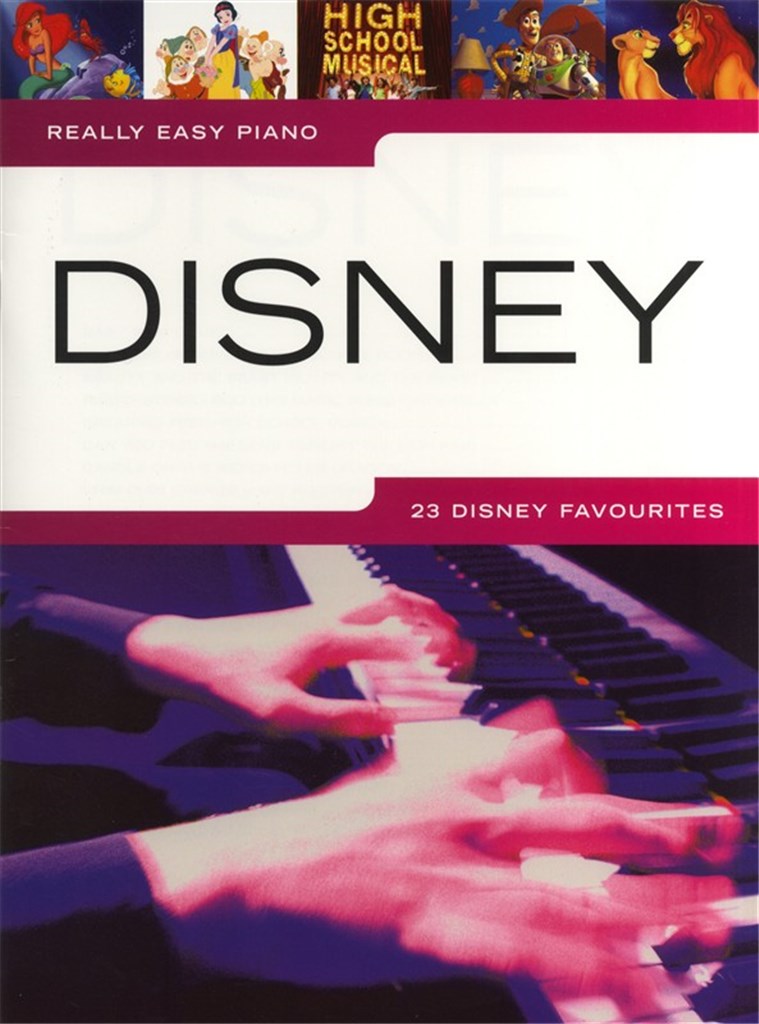 Easy piano sheet music of Disney movie soundtracks


