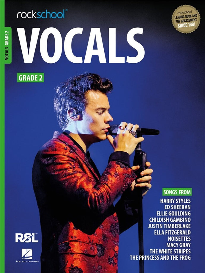 Vocal exam song list from Rockschool Grade 2 syllabus

