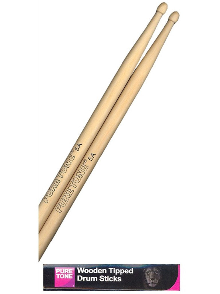 Pure Tone 5A drumsticks with wood tips


